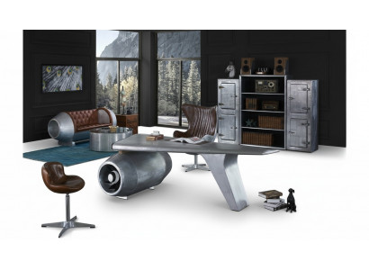 Fliger Flillek Schreifdësch Büro-Dësch Dësch Aviator Design Luxus Miwwel