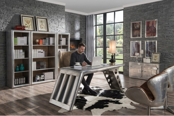 Büroeinrichtung Aarbechtszëmmer Büro Miwwelen Dësch Schaf Sëtz 8 Stéck Set