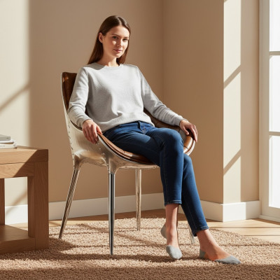 Design Polster Stull Stullen Sëtz Lehn Büro Iesszëmmer 1x Stull Liederstull