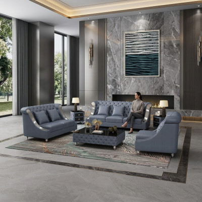 Sofagarnitur 3 2 1 Sëtz Set Design Sofa Couche Polster Canapé Modern