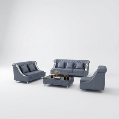 Sofagarnitur 3 2 1 Sëtz Set Design Sofa Couche Polster Canapé Modern