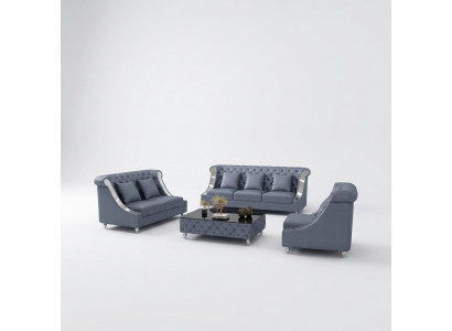 Sofagarnitur 3 2 1 Sëtz Set Design Sofa Couche Polster Canapé Modern