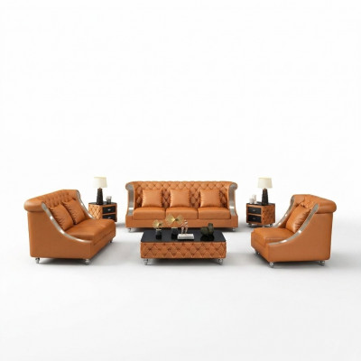 Designer Dräi-Sëtzer Couch Sofa Polster Sëtz 3er Lieder Stoff Design Sofas