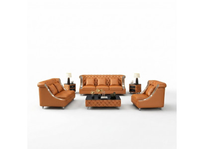 Designer Dräi-Sëtzer Couch Sofa Polster Sëtz 3er Lieder Stoff Design Sofas