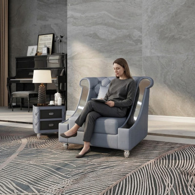 Chesterfield Fauteuil Fernseh Canapé 1 Sëtzer Sofa Lieder Canapéë Polster Echtlieder