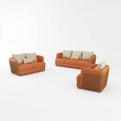 Luxus Sofa Design Canapé Polster Modern Sofas 3 Plazen Drësëtzer orange grouss XXL