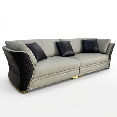 Canapé Këssen Design Sofa Modern 4-Plaz Sofa Wunnzëmmer Deko Miwwelen