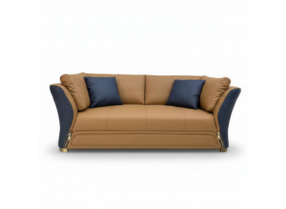 Sofa Dräisiwwer Couch Gepolstert Design Sëtz Sofas Deko Sall Miwwelen Modern.