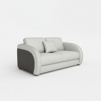 Ledercouch Sofa Wunnlandschaft 2-Sëtz Design Modern Sofa Zweesëtz Echtlieder