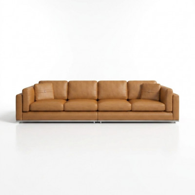 Sofa 4 Sëtzer Sofas Luxus Polstersofas Ledersofas Luxus Designer Couch Neit Sofa