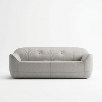 Modernen drësescht Sofa 3 Sëtzer Couchen drësescht Polster Luxus Sofa Braun