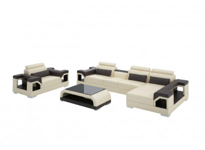 Wunnlandschaft Ecksofa L Form Sëtz Set Garnitur Modern Sofa Lieder Sëtz Eck
