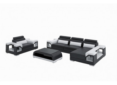 Wunnlandschaft Ecksofa L Form Fauteuil Set Garnitur Modern Sofa Lieder Couch Nei