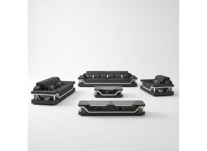 Sofagarnitur 3 2 1 Sëtz Sofa Sëtz Canapé Polster Garnitur Modern Couchen Nei