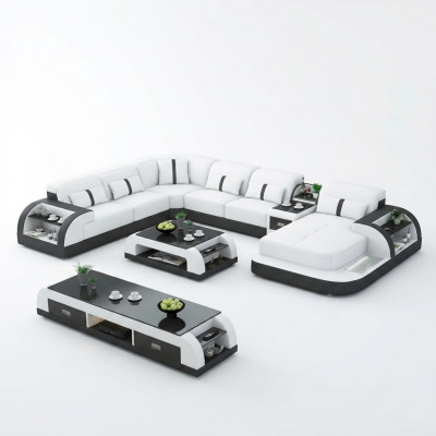Ledersofa Design Eckgarnitur Ecksofa Luxus Wunnlandschaft Ledersofa Couch Gepolster.