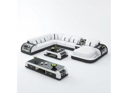 Ledersofa Design Eckgarnitur Ecksofa Luxus Wunnlandschaft Ledersofa Couch Gepolster.