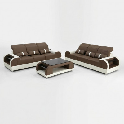 Designer Miwwelen Modern 3+3 Sëtz Sofagarnitur Set Canapé Sëtz Sofa Lieder-Sofa Nei