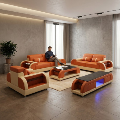 Sofa Garnitur 3 2 1 Set Design Sofa Couchen Polster Couch Modern Luxus Nei
