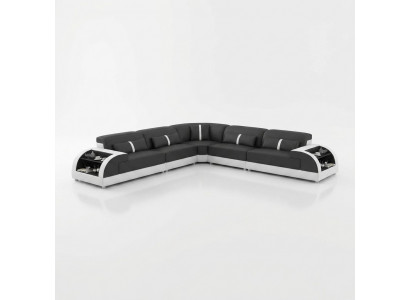 Liedercouch L-Form Couch Wunnlandschaft Eckcouch Garnitur Modern Design Couch USB