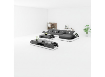 Wunnlandschaft Ecksofa L-Form Sofa Canapé Design Canapé Lieder Modern Polster Nei
