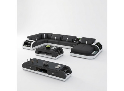 Modern Designer Ecksofa U Form Wunnlandschaft Couch Sofas Polster Eck Sofa Nei