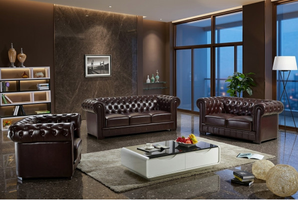 Canapé-Set 321 Sëtzer Set Sofa Polster Canapé Lieder Relax Wunnzëmmer Set