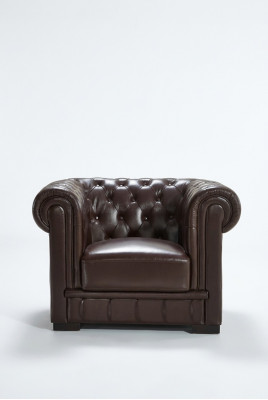 Chesterfield Fotell Fernseh Canapé 1-Sëtzer Sofa Lieder Canapéë Polster