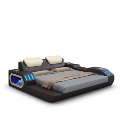 Luxus Design Bettrahmen Bett Lieder Better USB Luxus Duebel Hotel Gepolstert Bett.