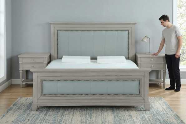 Bett Designer Luxus Hotel Better 180x200cm Schlofzëmmer Holz Duebelbett Barock