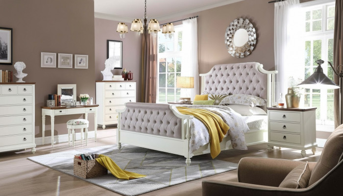 Duebelbett Klassesch Better Kolonial Textil Better Chesterfield Gründerzäit
