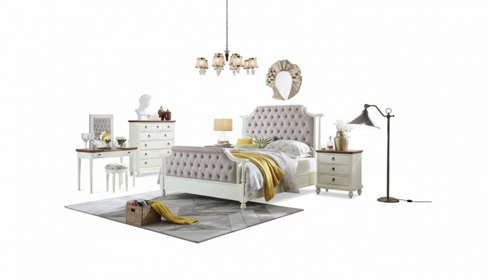 Duebelbett Klassesch Better Kolonial Textil Better Chesterfield Gründerzäit