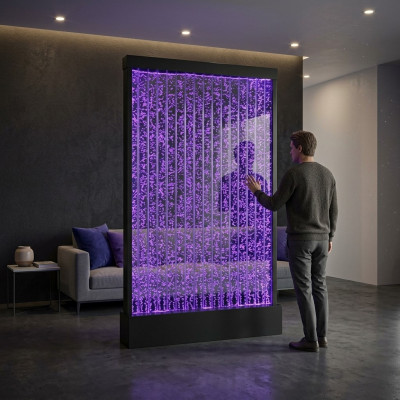 LED Wandpaneel Modern Waasserwand Waasser Wänn Waasserblasen Dekorativ Mauer