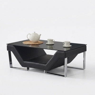 Couchtisch Kaffeidësch Glas Design Bäistelltischen Dësch Wunnzëmmer