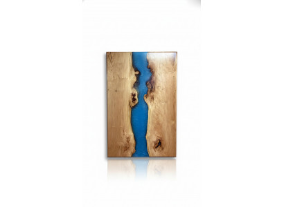 Iessdësch River Table Massiv Dëscher 220x100 Flossdësch Mier Waasserfall Epoxidharz