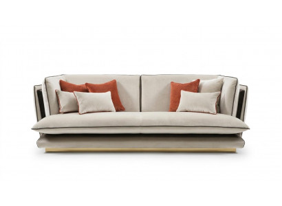 Designer 3-Sëtzer Sofa Polstersofa mat Armleen Sofa Couch Polster Sofas Couch