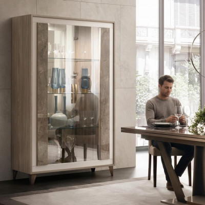 Sideboard Luxus Schaufenster Vitrin Glas Schaf Modern Stil Italienesch Miwwelstécker