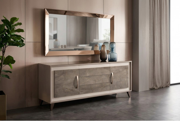 Kommode Anrichte Holz Buffetschaf Vitrine Luxus Schaf Miwwelen Set arredoclassic