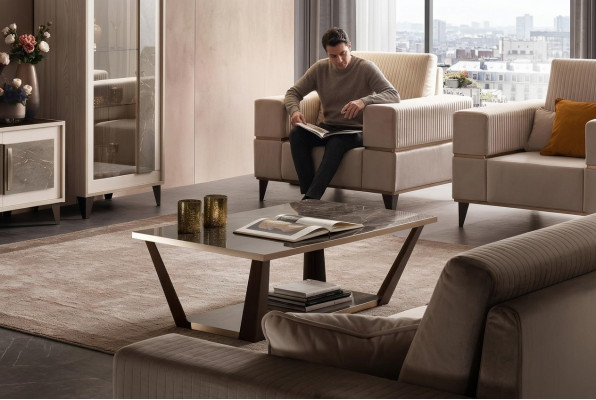 Couchtisch Dësch Niewendësch Wunnzëmmer Dëscher Sofa Kaffisdësch arredoclassic
