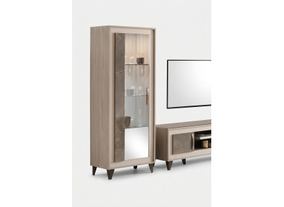 Vitrine Glasschaf Regal Bicherregal Wunnwand Schaf Miwwel Regaler Wunnzëmmer
