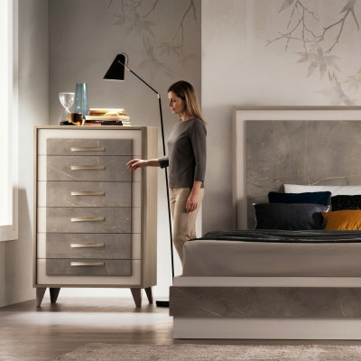 Kommode Héich Schaf Side Low Board Kommoden Designer Edel Holz Luxus Schief