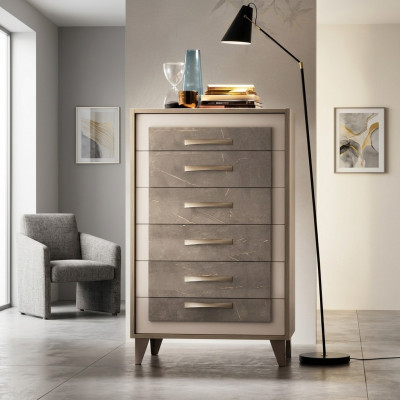 Kommode Héich Schaf Side Low Board Kommoden Designer Edel Holz Luxus Schief