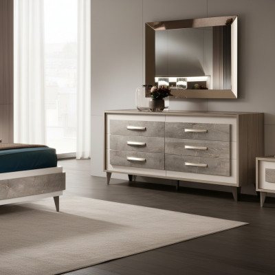 Kommodeschaf Spigel Design Miwwel Miwwel Garderob 2-Stéck Set arredoclassic