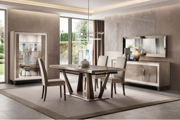 Luxus Miwwelen Iessdësch Dësch Iesszëmmer Wunnzëmmer Holz Edelstol Design Dëscher Nei