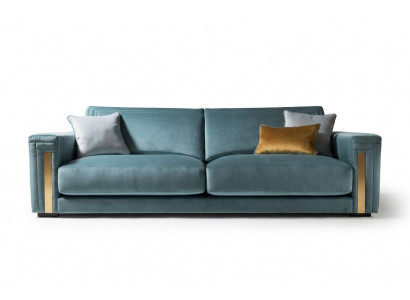 Dräisëtzer 3-Sëtzer Wunnzëmmer Polster Stoff Modern Luxus Design Sofa Miwwelen Nei