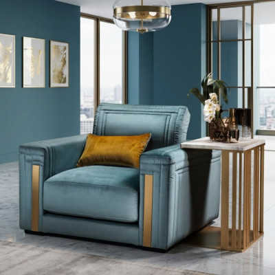 Club Lounge Design Lehnstull gepolstert Sofa Fernsehsessel Blo Arredoclassic