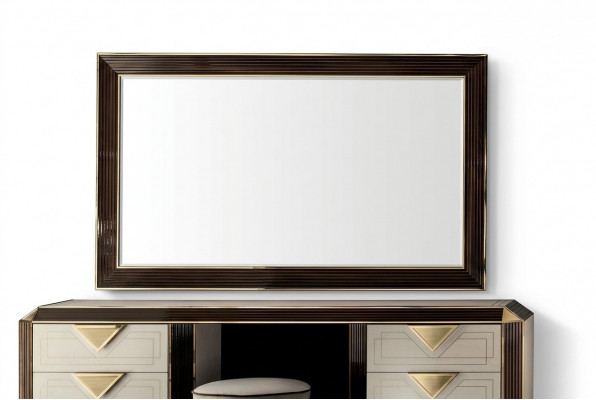 Design Spigel Wandspegill Modern 110x190 Miwwel Holz Kader arredoclassic Nei