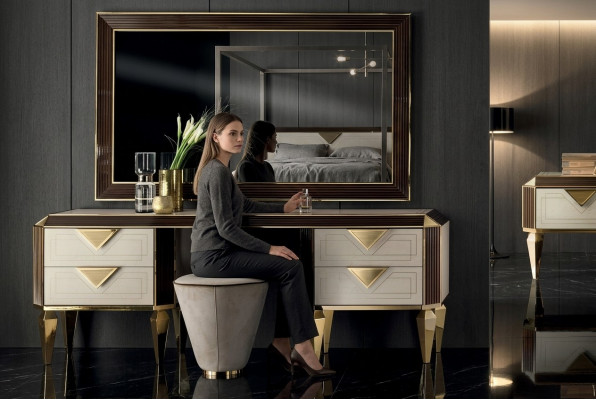 Konsole Schreif Designtisch Chambre De Toilette Konsolbuedem Arredoclassic Schafschréin Holz