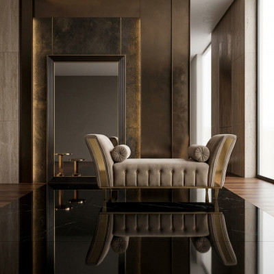 Salon Canapé Wunnzëmmer Stoffe Couchen Chaise Longue Sëtzpolster arredoclassic