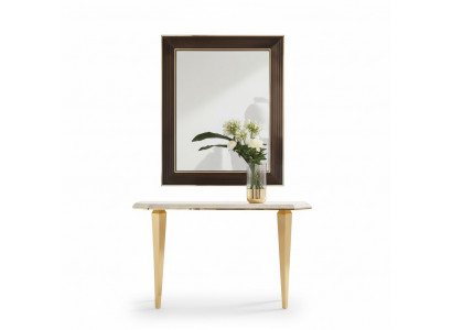 Holz Italienesch Miwwelen Konsolendësch Spigel Schief 2 Deeler Set arredoclassic