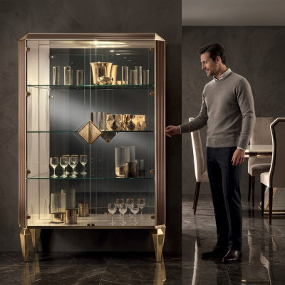 Vitrine Italienesch Luxus Miwwelen Vitrinen arredoclassic Luxus Schaf Glas Nei